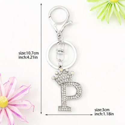 Rhinestone Key Chains (Silver)