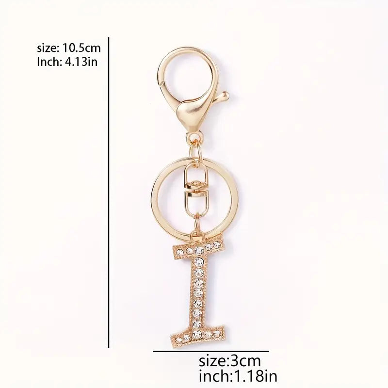Rhinestone Keychains (Gold)