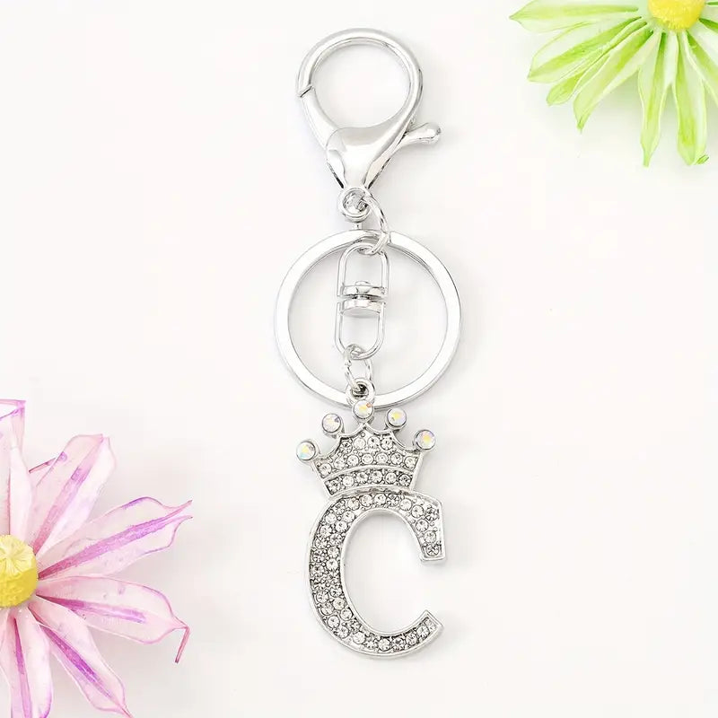 Rhinestone Key Chains (Silver)