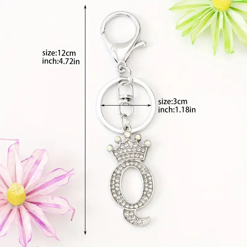 Rhinestone Key Chains (Silver)