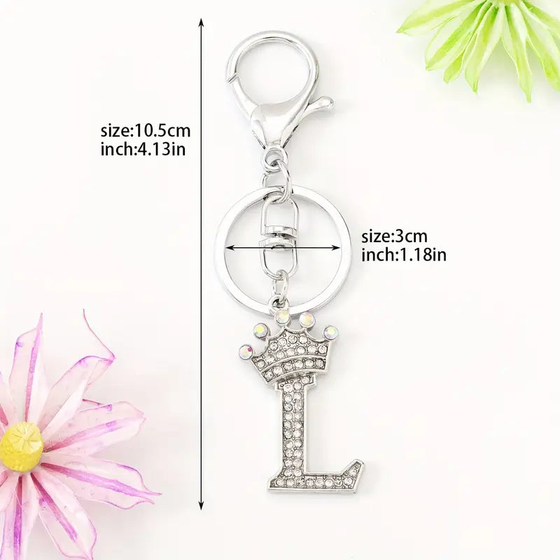 Rhinestone Key Chains (Silver)