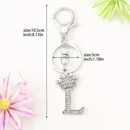 Rhinestone Key Chains (Silver)