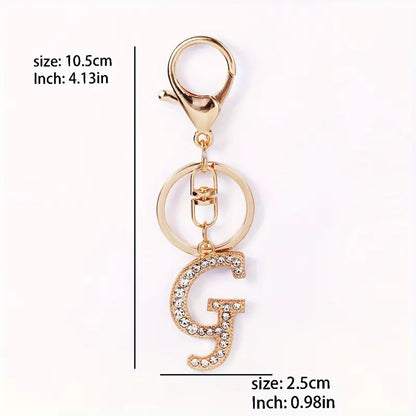 Rhinestone Keychains (Gold)